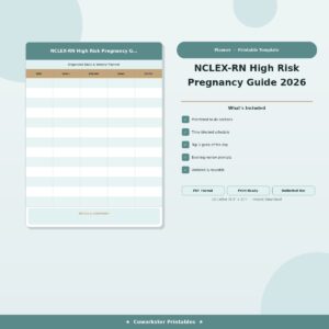 NCLEX-RN High Risk Pregnancy Guide 2026