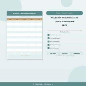 NCLEX-RN Pneumonia and Tuberculosis Guide 2026