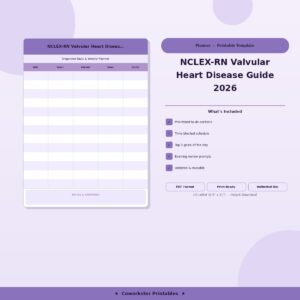 NCLEX-RN Valvular Heart Disease Guide 2026