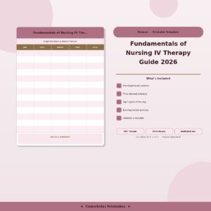 Fundamentals of Nursing IV Therapy Guide 2026
