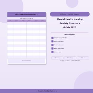 Mental Health Nursing Anxiety Disorders Guide 2026