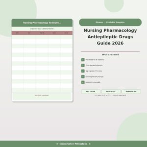 Nursing Pharmacology Antiepileptic Drugs Guide 2026