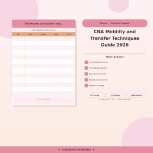 CNA Mobility and Transfer Techniques Guide 2026