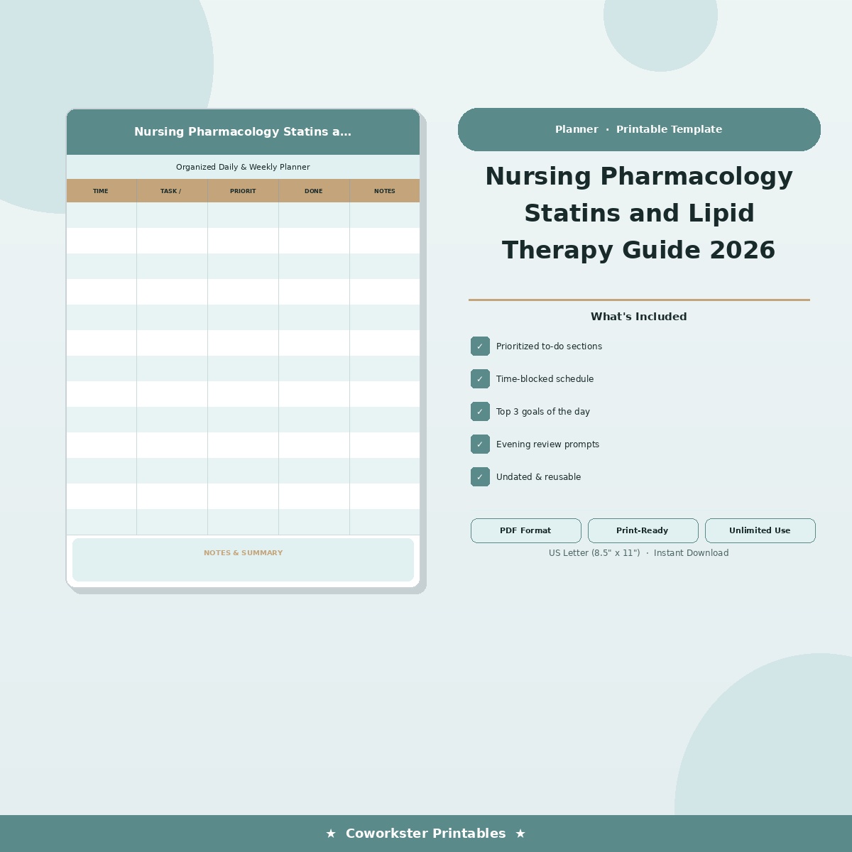 Nursing Pharmacology Statins and Lipid Therapy Guide 2026
