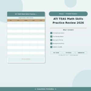 ATI TEAS Math Skills Practice Review 2026
