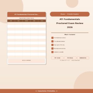 ATI Fundamentals Proctored Exam Review 2026