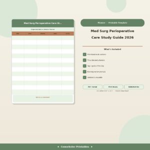Med Surg Perioperative Care Study Guide 2026