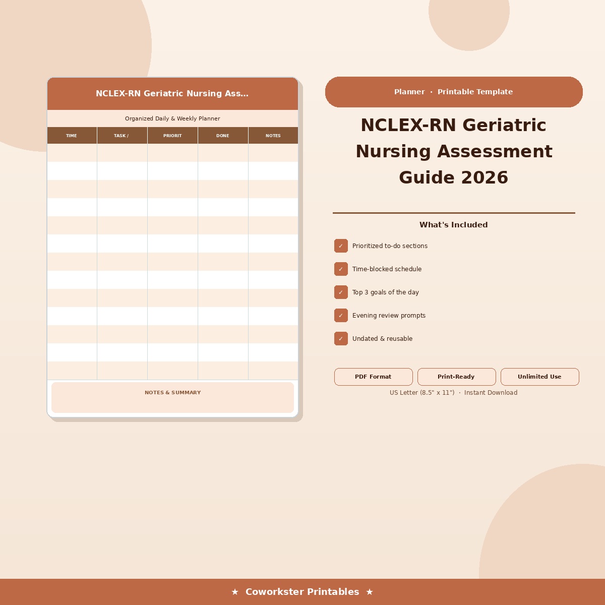 NCLEX-RN Geriatric Nursing Assessment Guide 2026