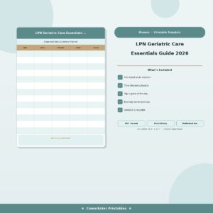 LPN Geriatric Care Essentials Guide 2026