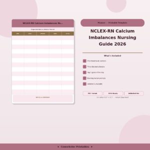 NCLEX-RN Calcium Imbalances Nursing Guide 2026