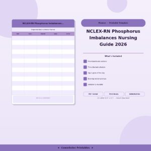 NCLEX-RN Phosphorus Imbalances Nursing Guide 2026