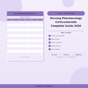 Nursing Pharmacology Corticosteroids Complete Guide 2026