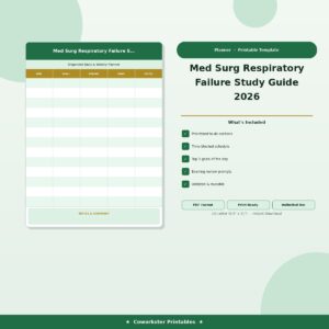 Med Surg Respiratory Failure Study Guide 2026