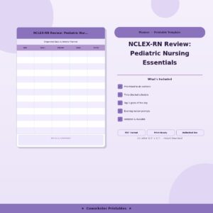 NCLEX-RN Review: Pediatric Nursing Essentials