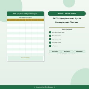 PCOS Symptom and Cycle Management Tracker
