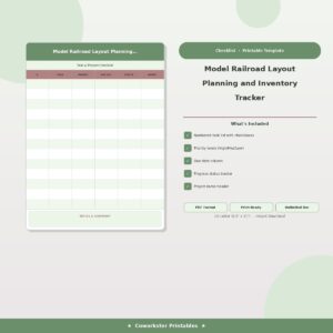Model Railroad Layout Planning and Inventory Tracker