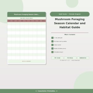 Mushroom Foraging Season Calendar and Habitat Guide