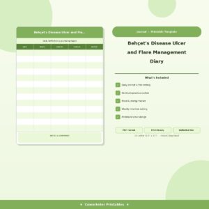 Behçet's Disease Ulcer and Flare Management Diary