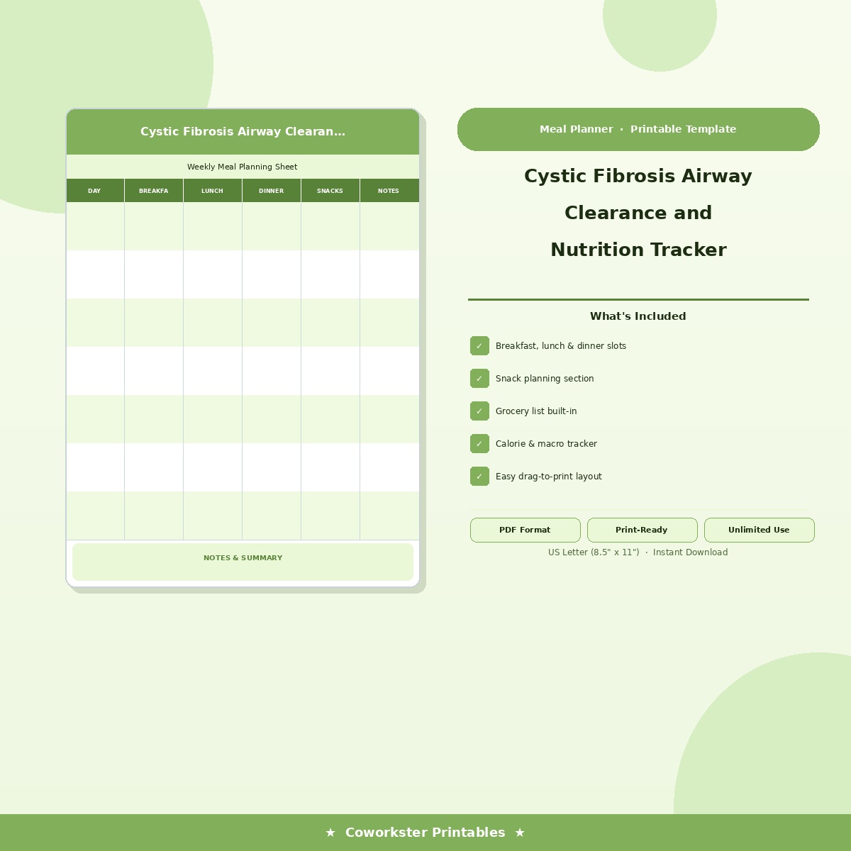 Cystic Fibrosis Airway Clearance and Nutrition Tracker