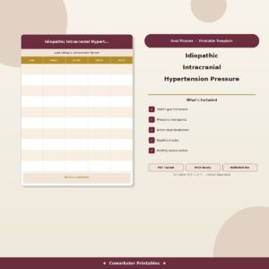 Idiopathic Intracranial Hypertension Pressure and Vision Log