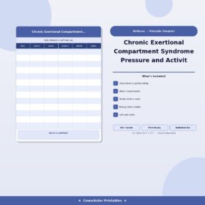 Chronic Exertional Compartment Syndrome Pressure and Activity Log