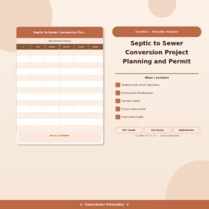 Septic to Sewer Conversion Project Planning and Permit Record