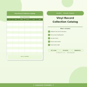 Vinyl Record Collection Catalog