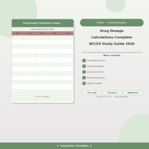 Drug Dosage Calculations Complete NCLEX Study Guide 2026