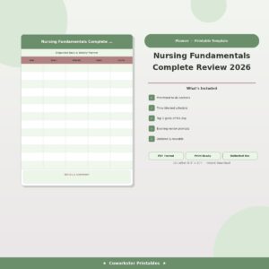 Nursing Fundamentals Complete Review 2026