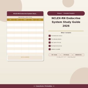NCLEX-RN Endocrine System Study Guide 2026