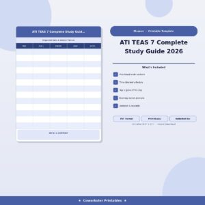 ATI TEAS 7 Complete Study Guide 2026