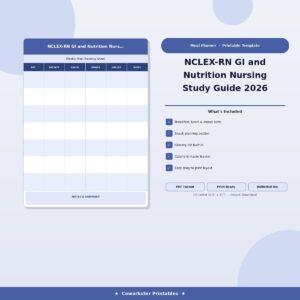NCLEX-RN GI and Nutrition Nursing Study Guide 2026