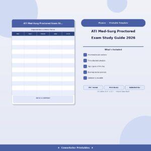 ATI Med-Surg Proctored Exam Study Guide 2026