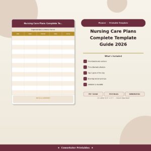 Nursing Care Plans Complete Template Guide 2026