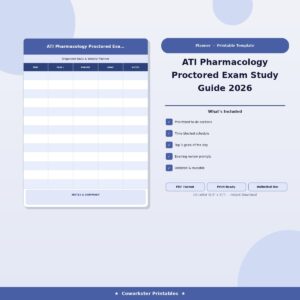 ATI Pharmacology Proctored Exam Study Guide 2026