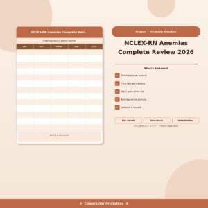 NCLEX-RN Anemias Complete Review 2026