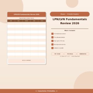 LPN/LVN Fundamentals Review 2026