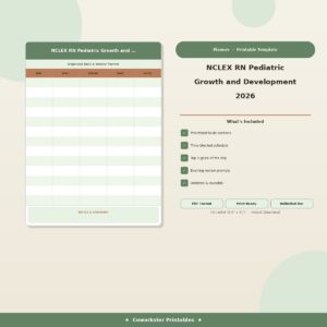 NCLEX RN Pediatric Growth and Development 2026
