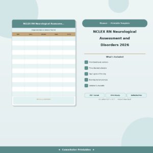 NCLEX RN Neurological Assessment and Disorders 2026