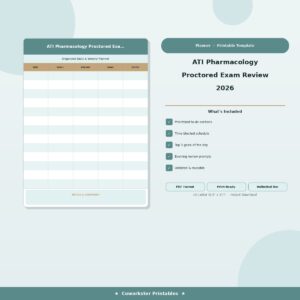 ATI Pharmacology Proctored Exam Review 2026