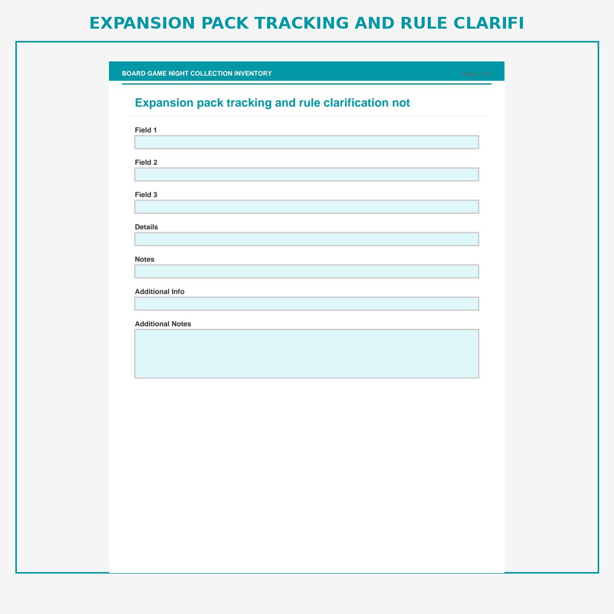 Board Game Night Collection Inventory - Image 3