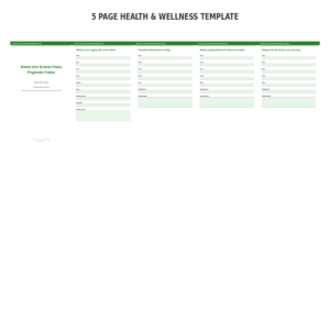 Women Over 50 Home Fitness Progression Tracker