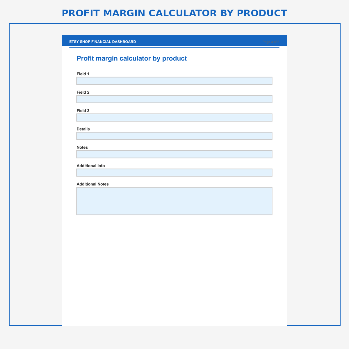 Etsy Shop Financial Dashboard - Image 3