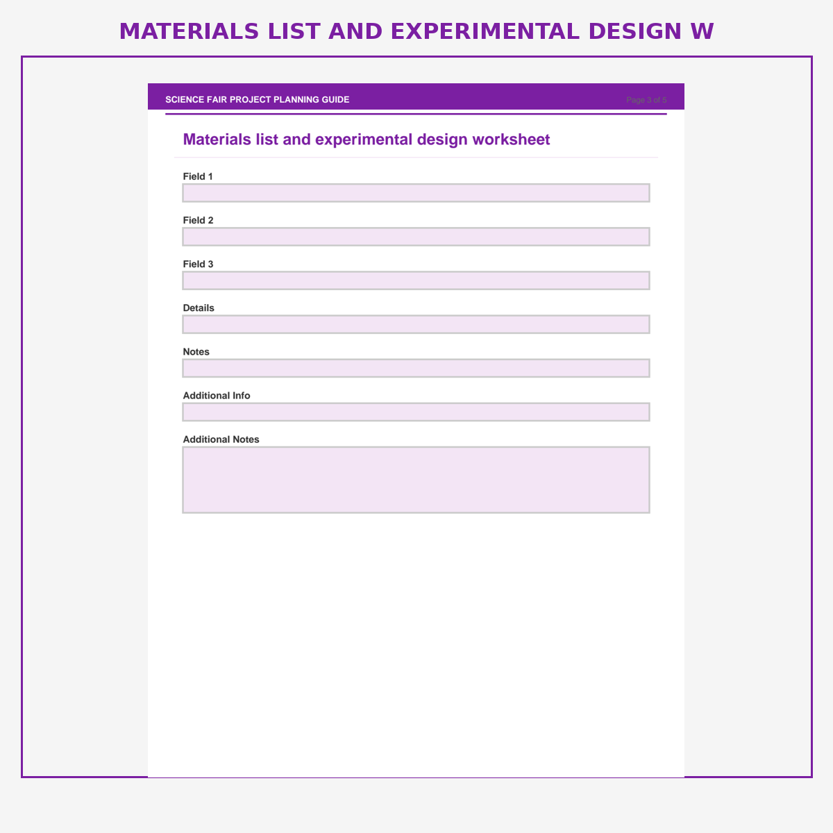 Science Fair Project Planning Guide - Image 4