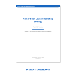 Author Book Launch Marketing Strategy