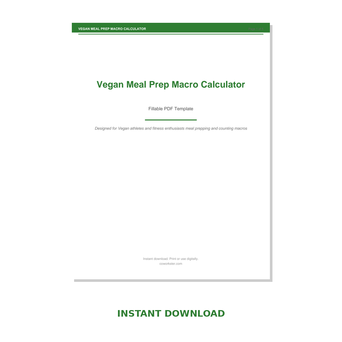 Vegan Meal Prep Macro Calculator