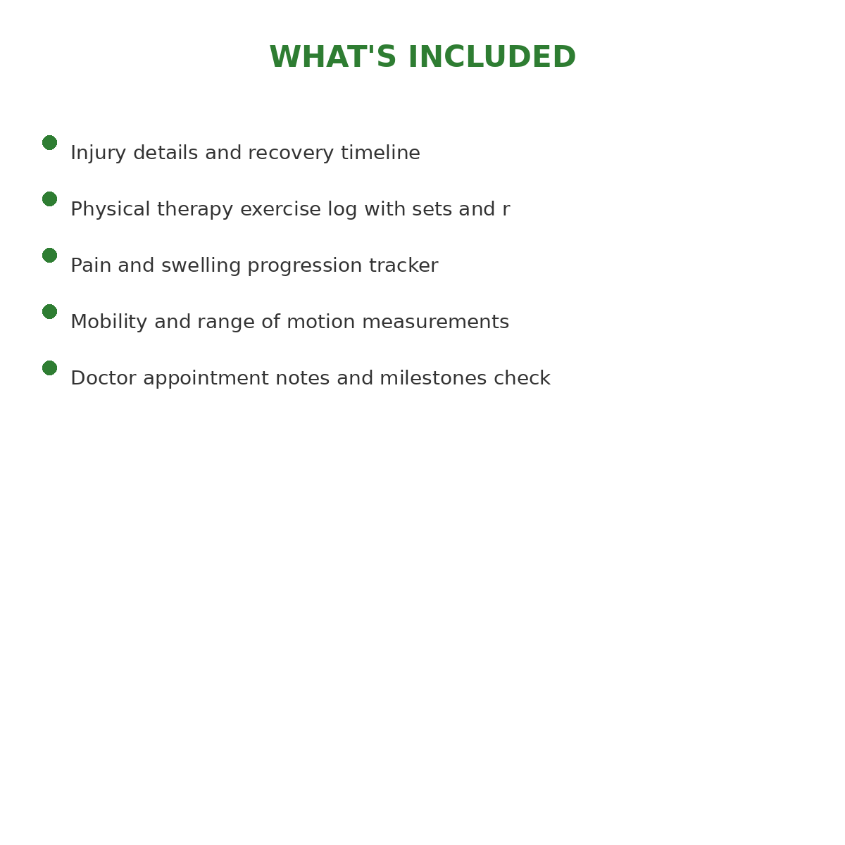 Orthopedic Injury Recovery Progress Journal - Image 4