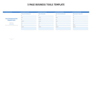 House Cleaning Business Client Management System