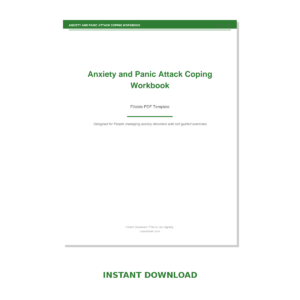 Anxiety and Panic Attack Coping Workbook