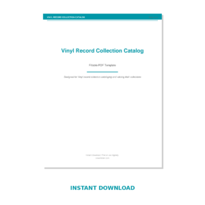 Vinyl Record Collection Catalog